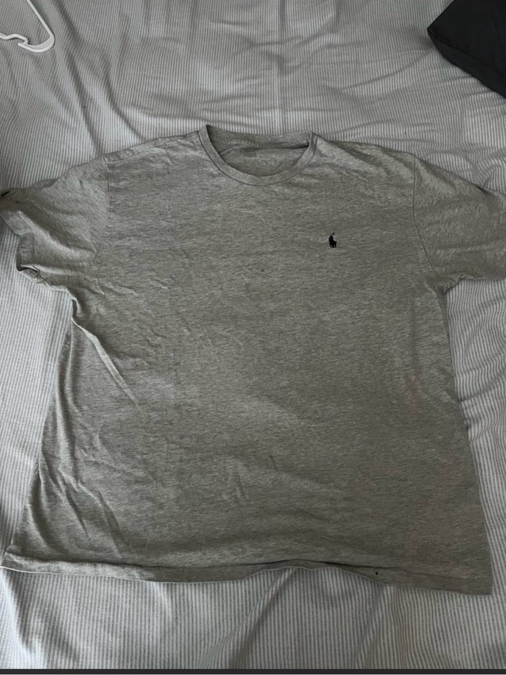 Ralph Lauren Heather Gray Crewneck T-Shirt with Polo Pony